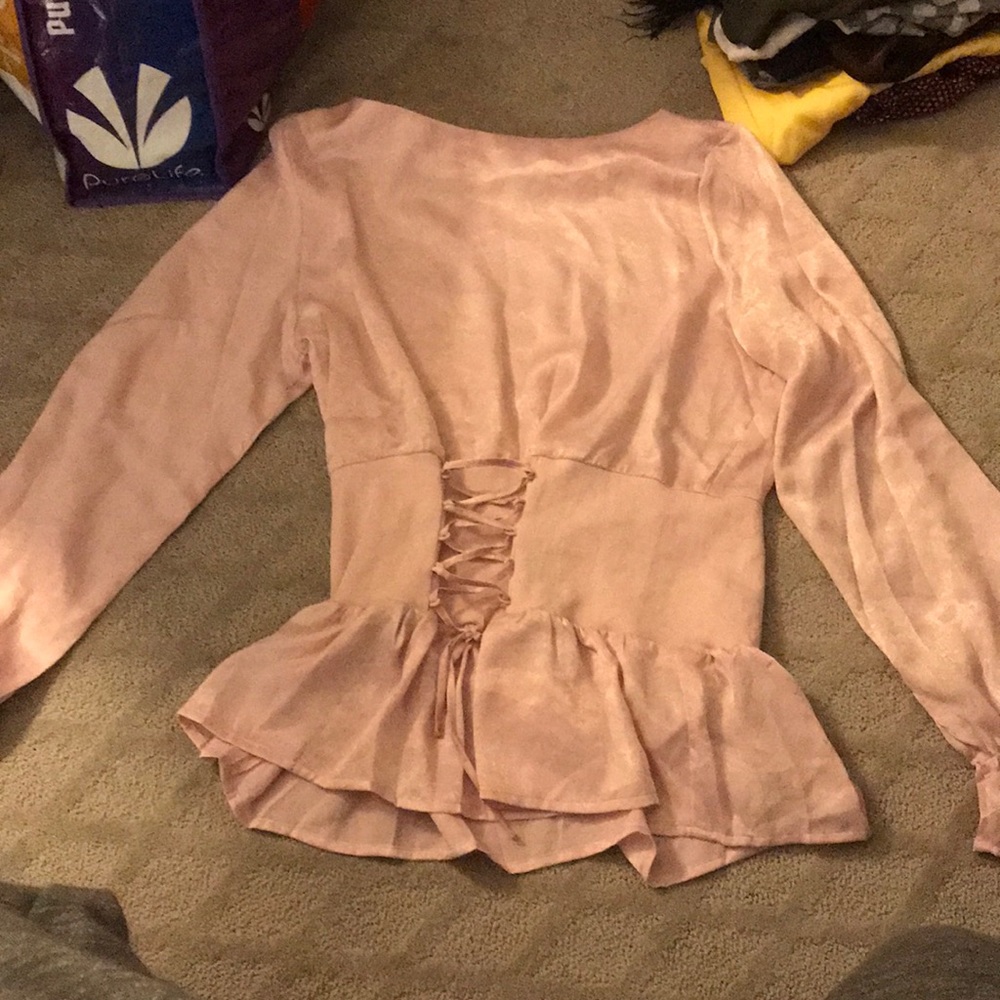 Pink blouse